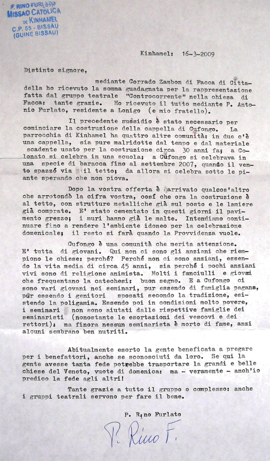 Missionarietà e Carità - Gruppo Controcorrente